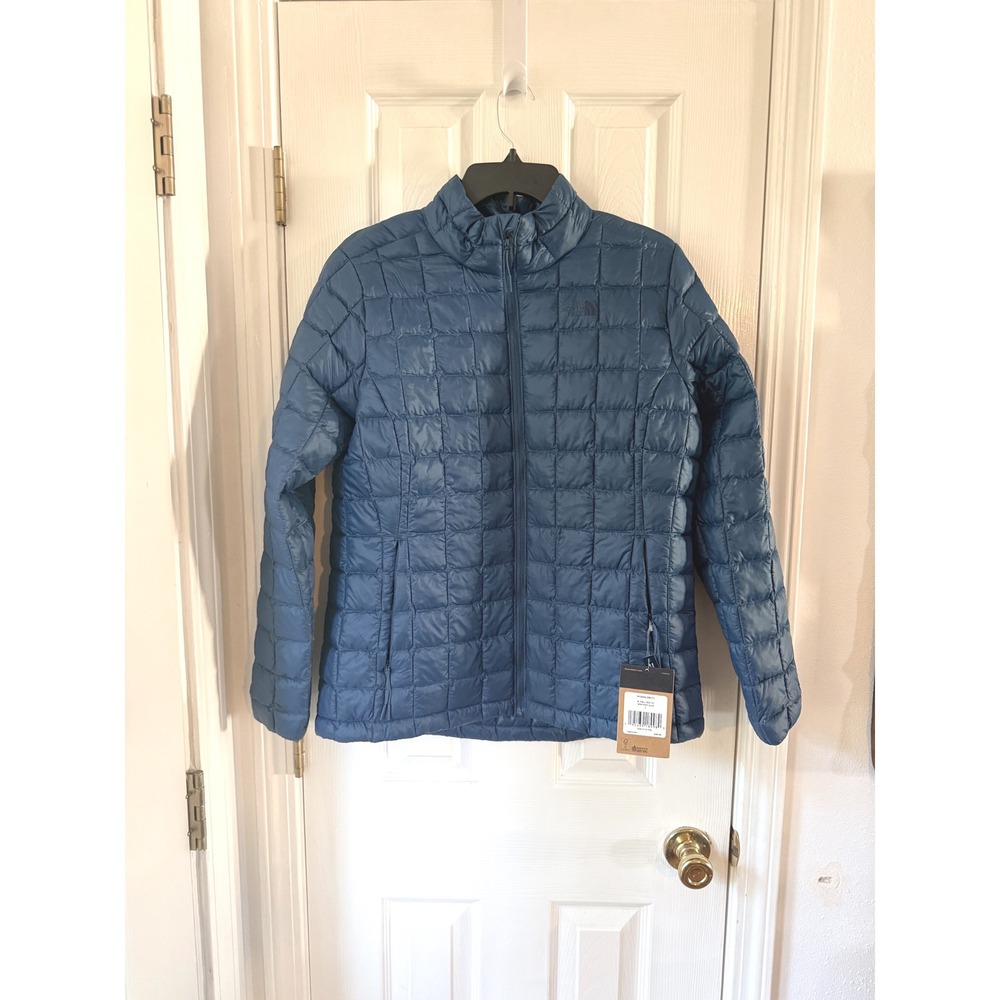 The North Face Womens ThermoBall Eco Jacket Monterey Blue Slim Fit Large